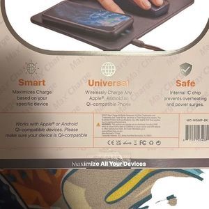 BNIB Wireless Charging Mouse‎ Pad. Qi Charging Apple Samsung Android
